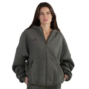 NWT COMFRT Cloud Millstone Green Zip Hoodie Size XXS